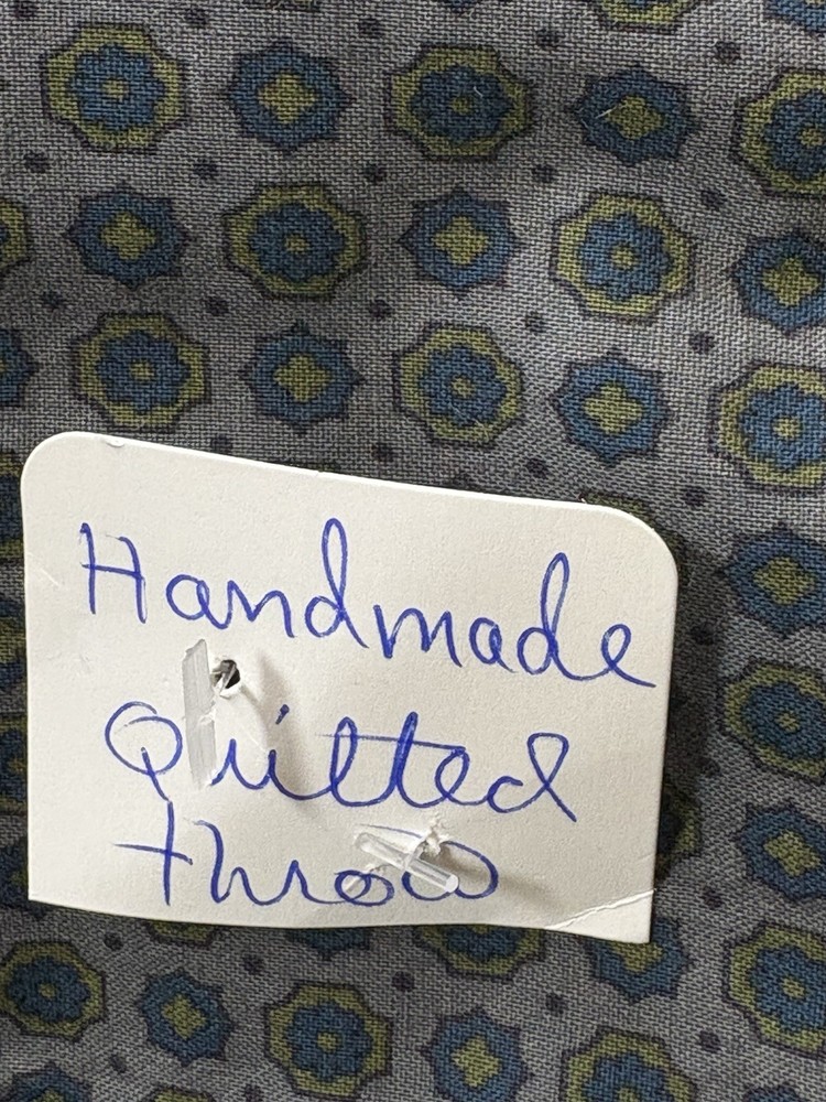 Handmade Quilted Throw multicolor patchwork