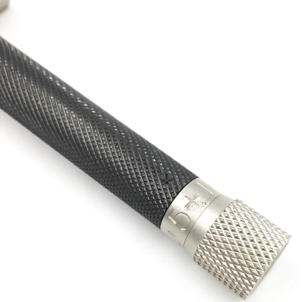 Parker Variant ADJUSTABLE Safety Razor & 5 Double Edge Blades - Graphite Finish