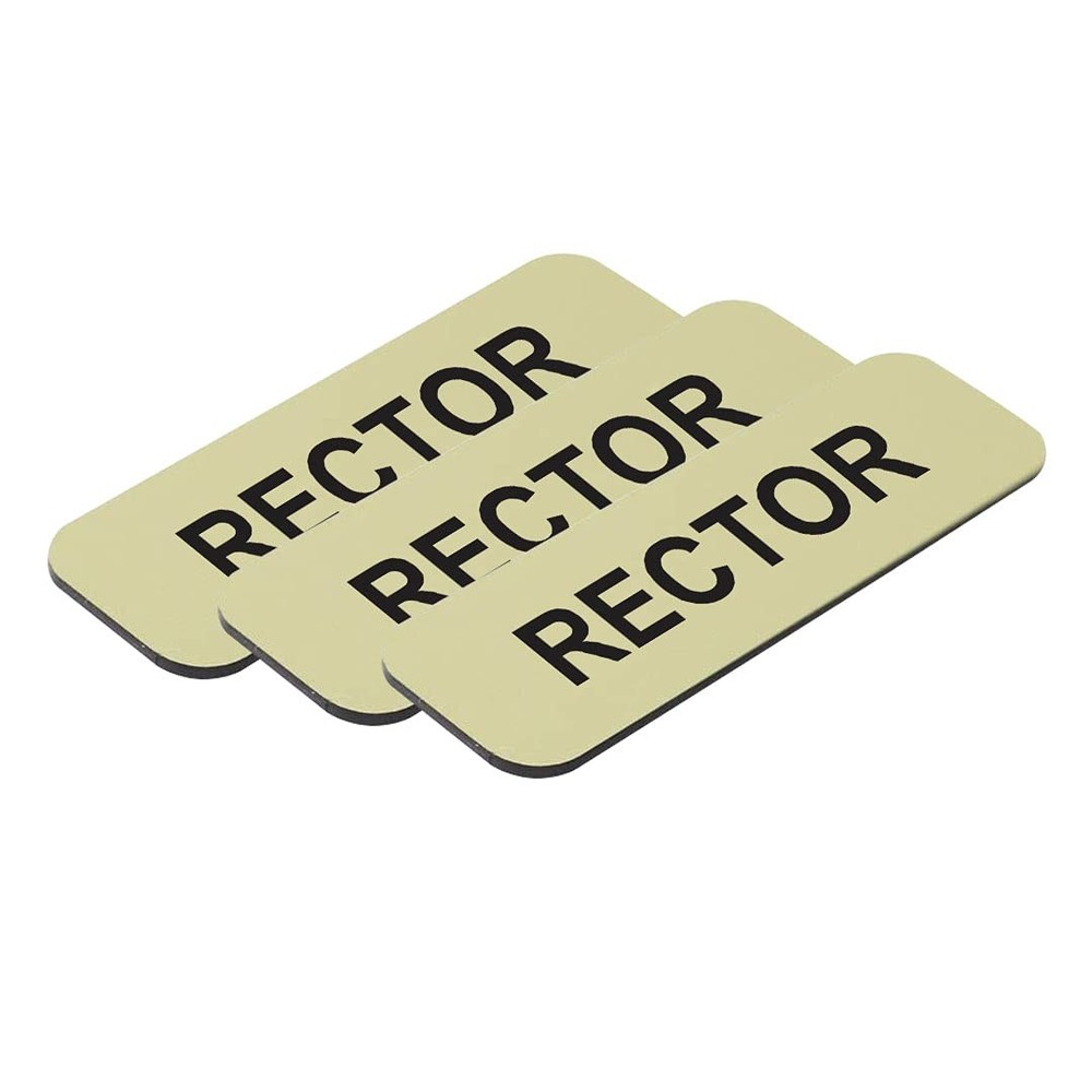 Rector 1 x 3" Name Tag