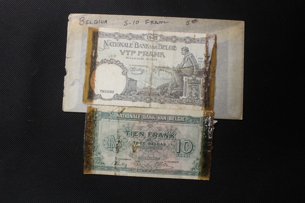 Belgium 5 & 10 Franc Notes