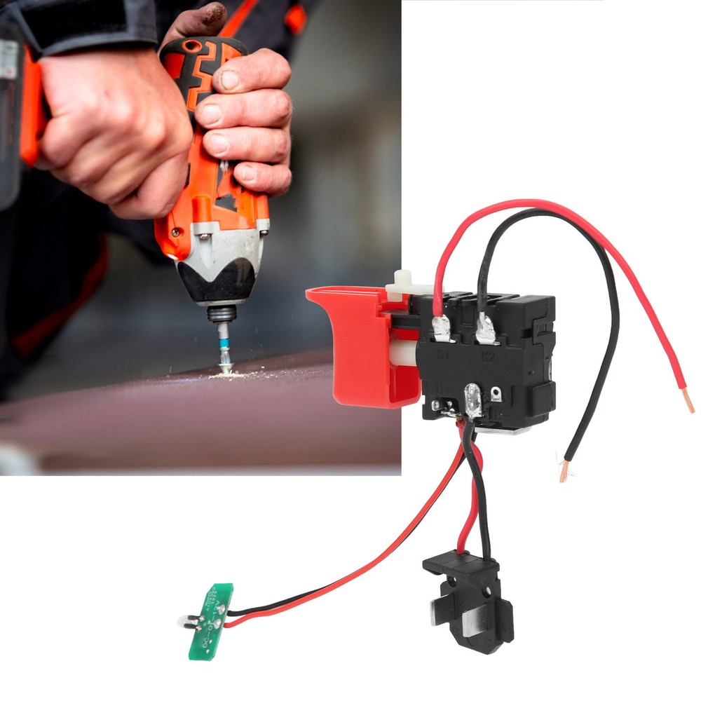 DCJZ1201 Drill Trigger Switch Drill Switch Electric Power Tool Switch Accessory