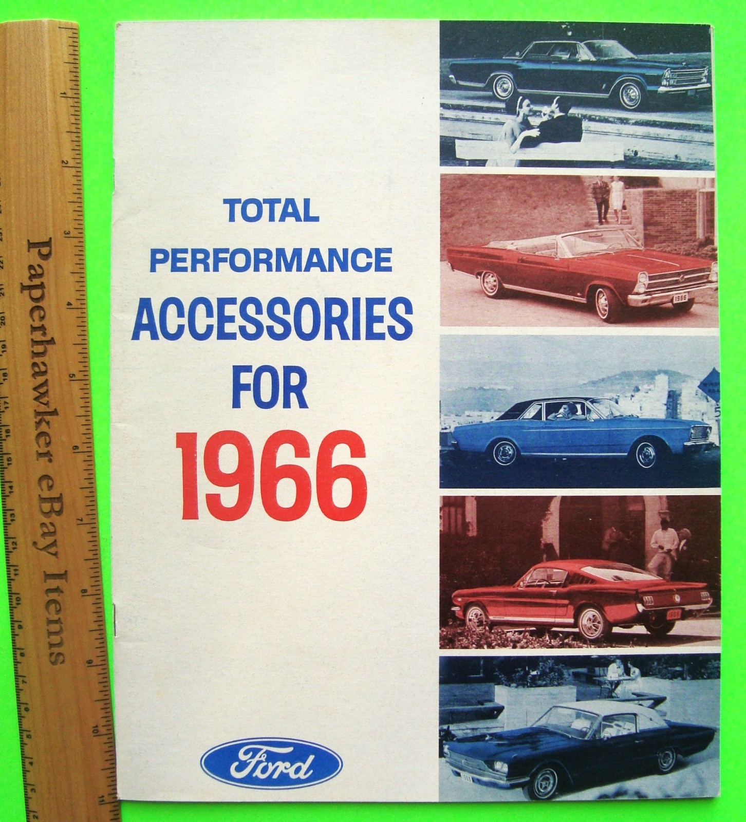 1966 FORD PERFORMANCE ACCESSORIES 32-pg CATALOG Brochure MUSTANG Bronco FAIRLANE