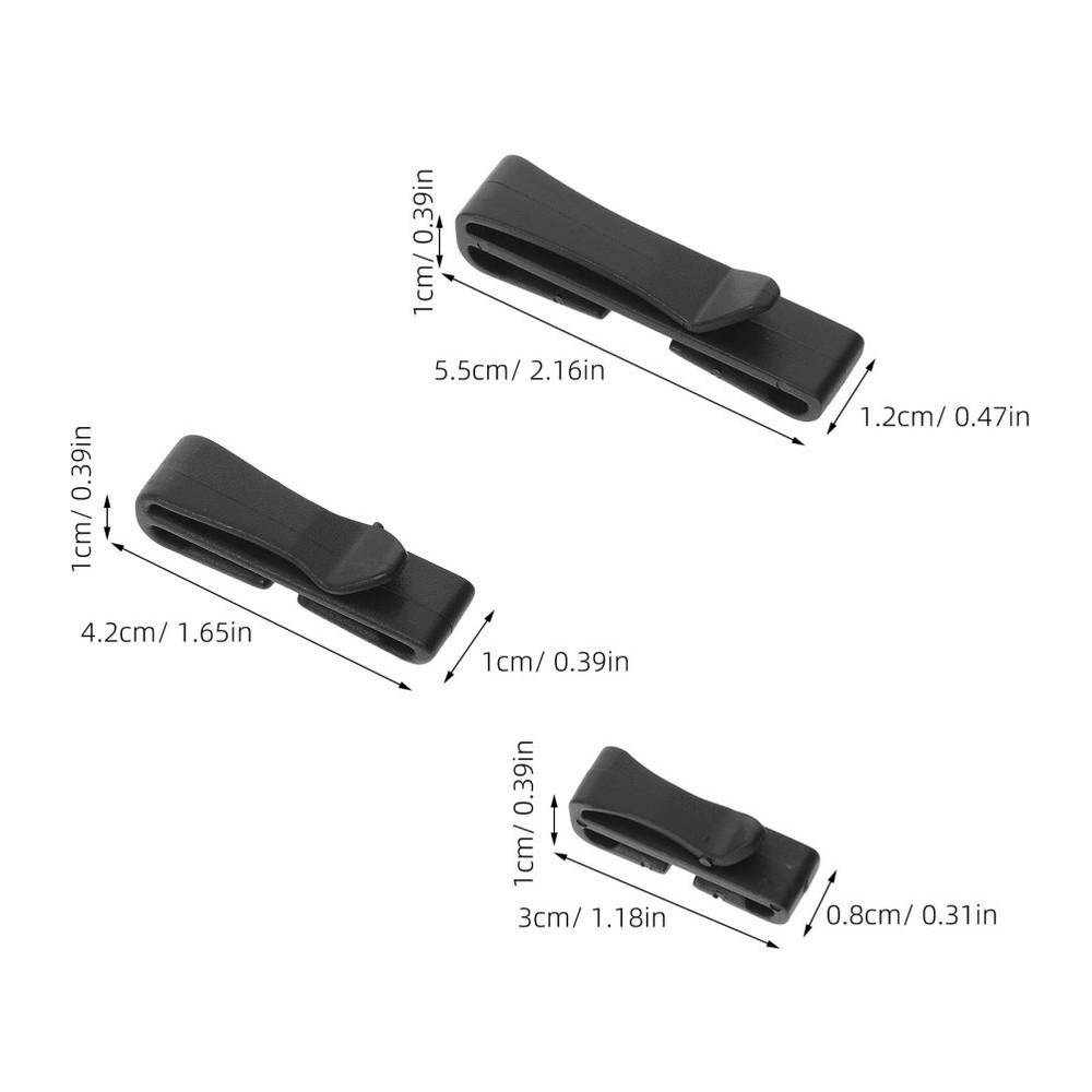 15 Pcs Multi-function Belt Clip Buckle Backpack Clips Accessories
