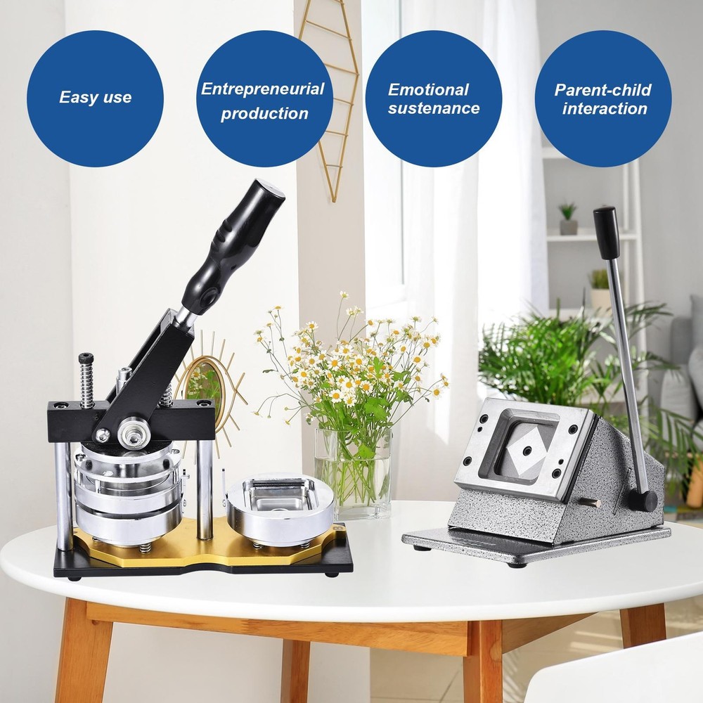 Square Magnetic Fridge Magnet Button Maker 2''Refrigerator Magnet Making Machine