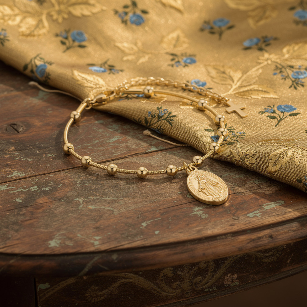 Virgin Mary Rosary Bracelet