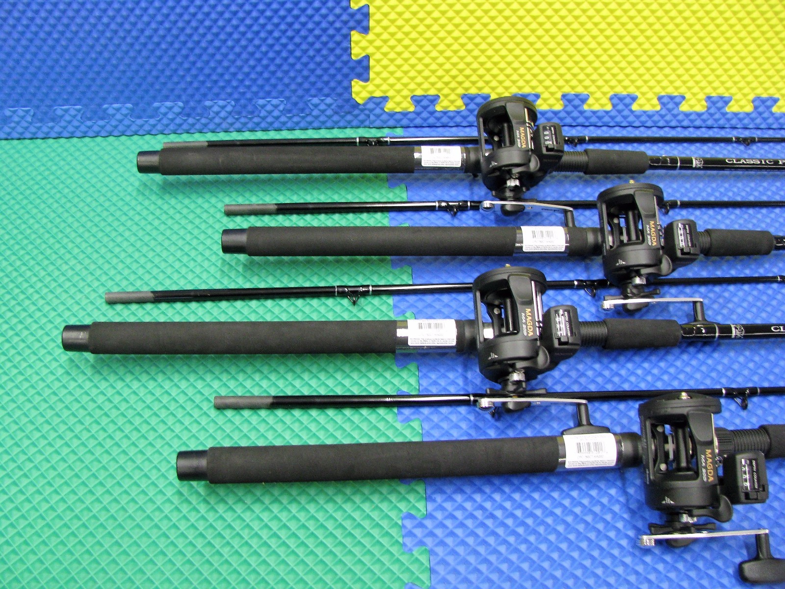 Okuma Classic Pro 7' 6" Line Counter Trolling Combo CPC-762CT-MA 20D 4 PACK!