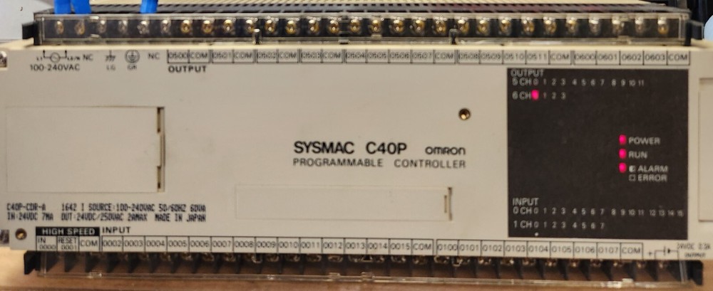 OMRON C40P-CDR-A PROGRAMMABLE CONTROLLER TESTED FREE SHIPPING USA STOCK