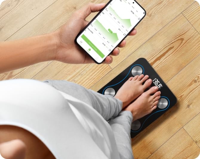 COUNTO Smart Scale- Digital Scale Measuring Body Parameters| Smart Bluetooth Bod