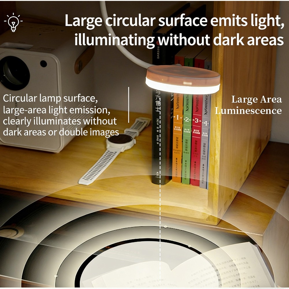 Dimmable LED Desk Light Touch Sensor Table Bedside Reading Lamp USB Rechargeable