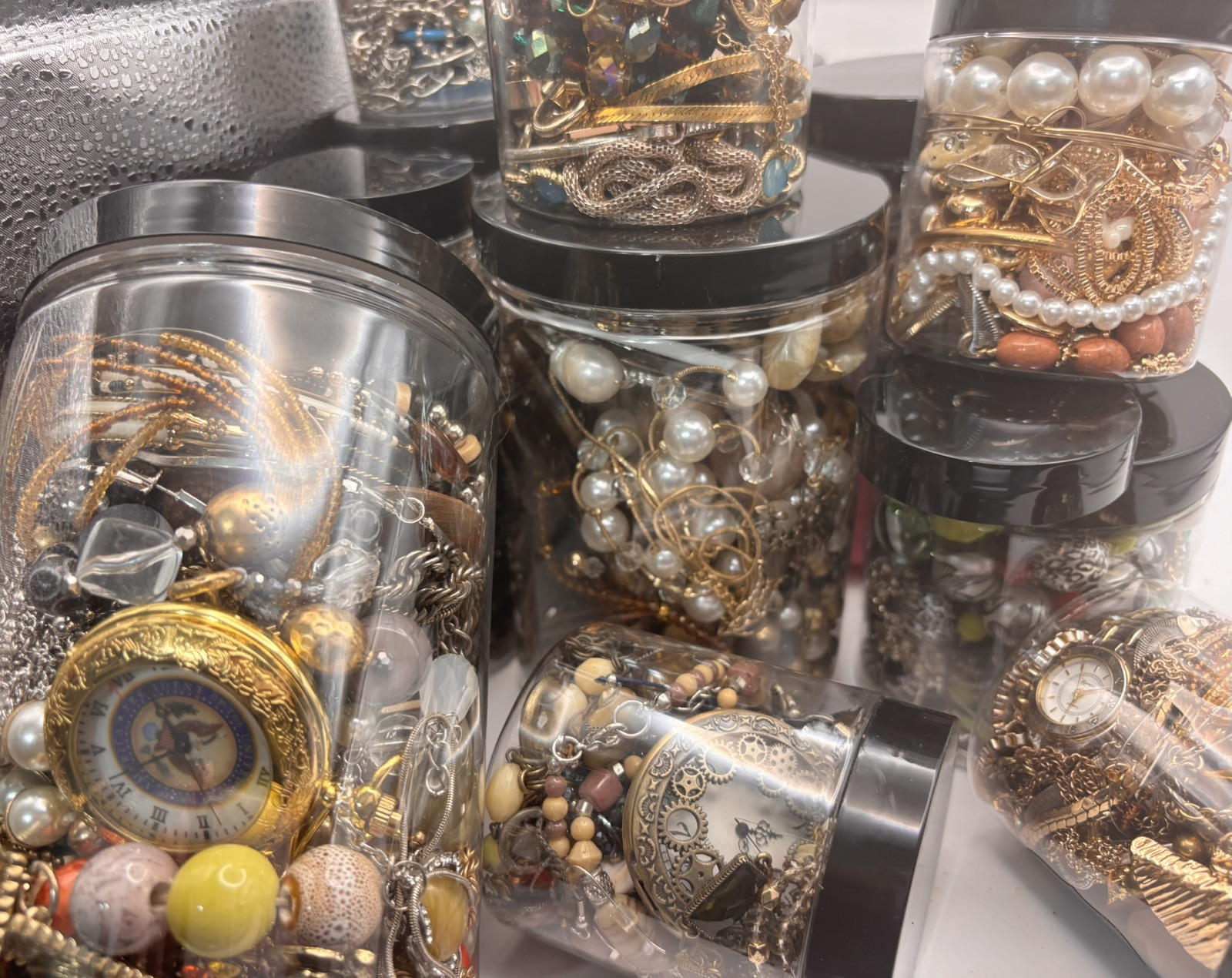 Mystery Jewelry Jar- All Wearable - No Junk Customization Available 2 Sizes