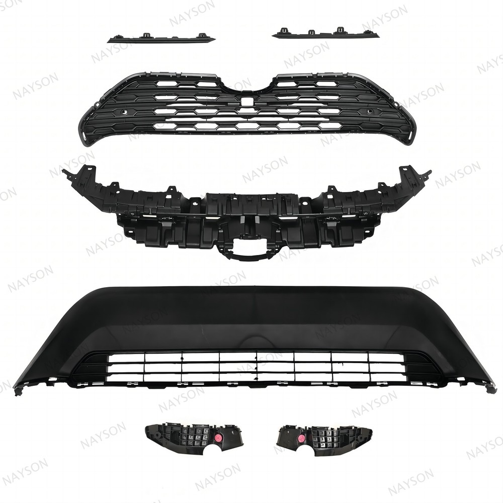 7PCS For Toyota RAV4 2019-2024 Front Bumper Upper Lower Grille Mount Bracket Set