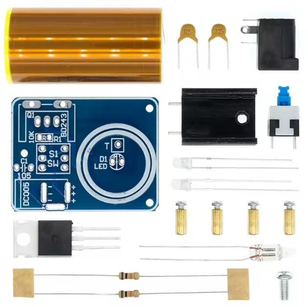 DIY Solder Practice Kit Mini Tesla Coil Electronic Soldering Project Teach BD243