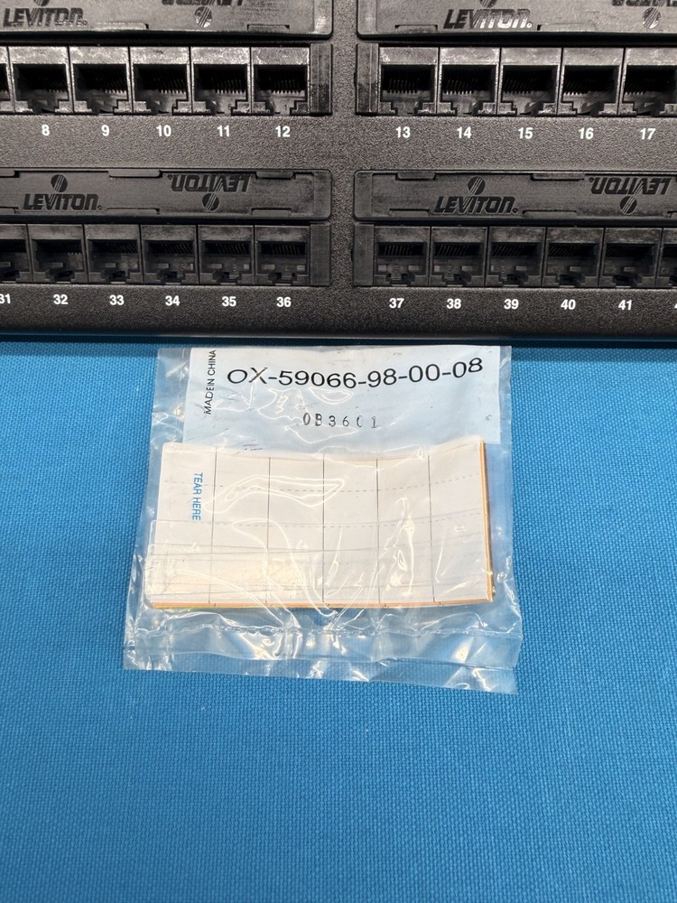 Leviton 5G596-U48 Cat5e 48-Port Patch Panel 8P8C T568A/B Black