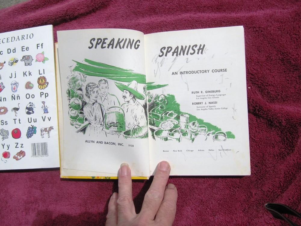 1955 RUTH GINSBURG Nassi SPEAKING SPANISH Introductory Course basic lessons