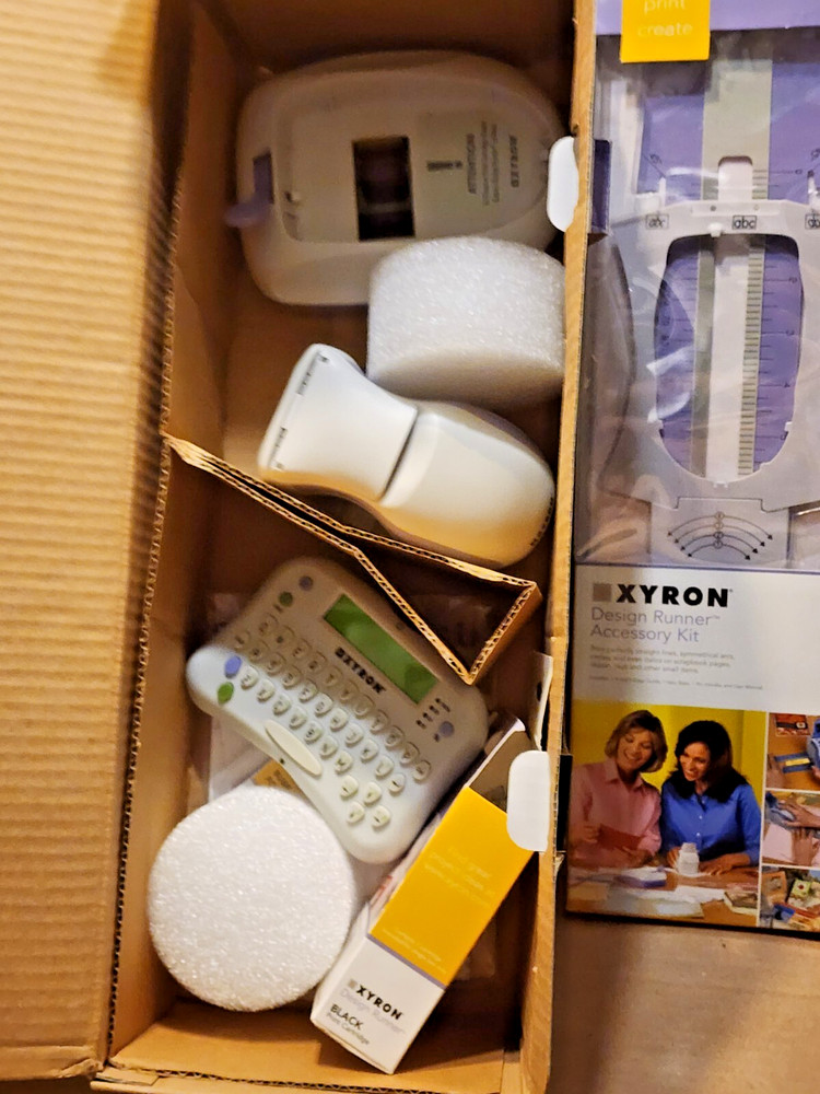 Xyron Design Runner Handheld Craft Printer + Accessory Kit + 3 Disc Starter ++