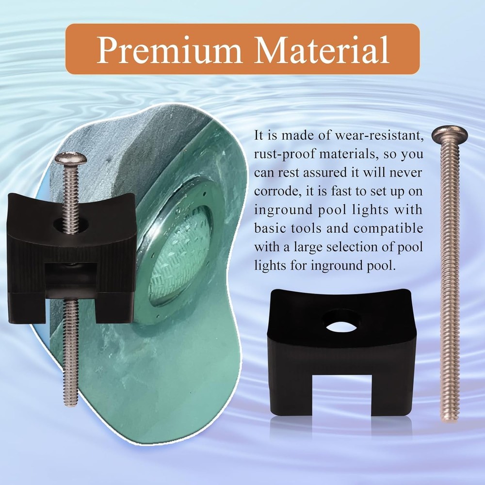 2 Pcs Pool Light Wedge Part #132, Swimming Fixes Broken...