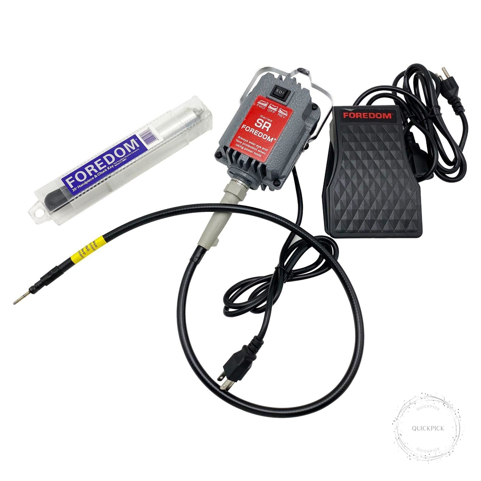 Foredom Flexible Shaft Grinder, Micromotor Power Tool Kit with Foot Pedal, Handp