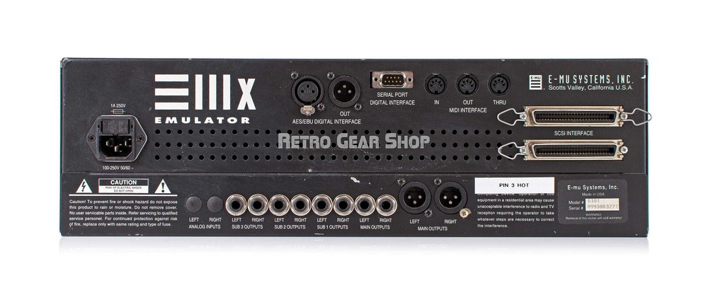 EMU EIII-XP Emulator Rack Module Sampler Vintage Rare