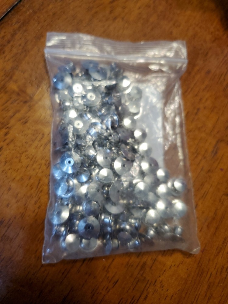 100-Count Nickel-Plated Copper Metal Locking Pin Back Keeper Backing Clasp Lock