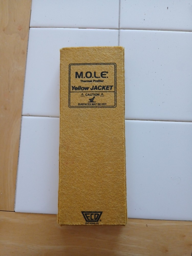 ECD V-MOLE Thermal Profiler With Yellow Jacket And Paperwork