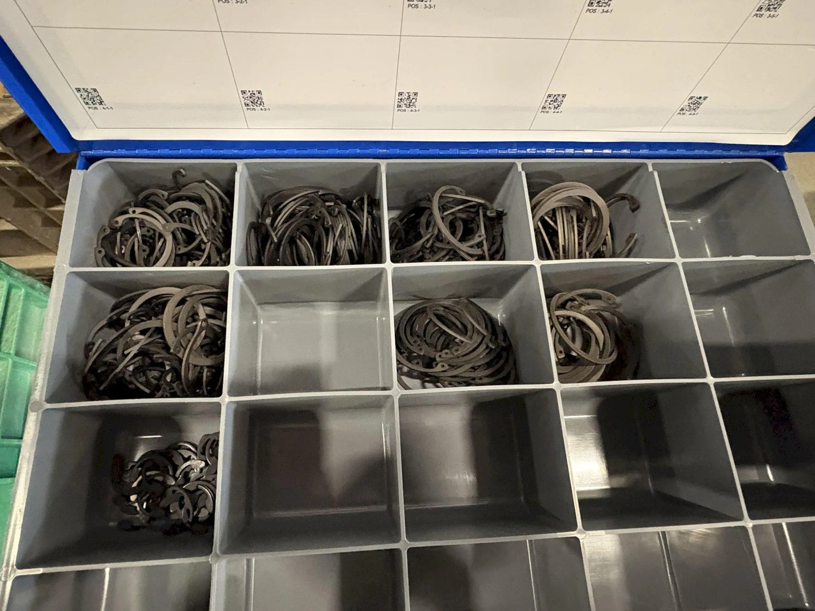 Fastenal 12 Drawer Parts Cabinet w/ Removable Drawers and Content