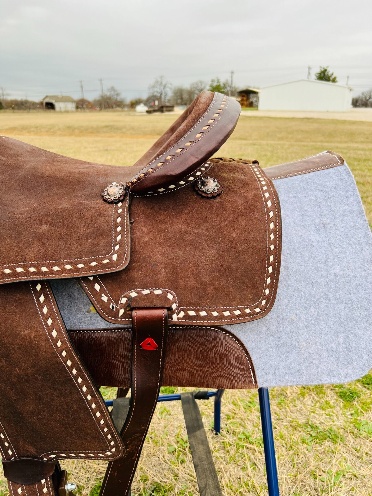 Adults-Kids & 8" Western Saddle Horse Barrel Saddle Deep Seat With Free Shipping
