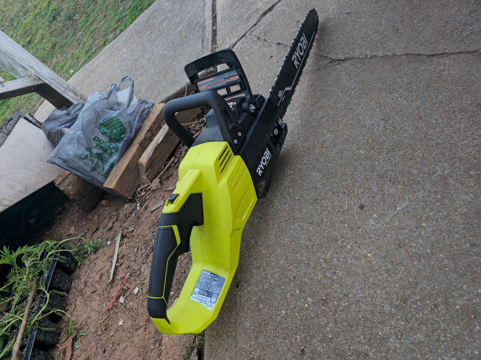 Ryobi New, 40V HP Brushless 18 in. Battery Chainsaw, With 40V Battery + Charger