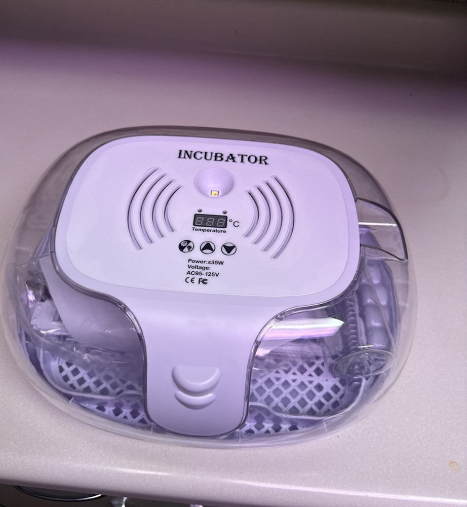 Automatic Egg Flipper LED Egg Candle, Adjustable Egg Tray - Open Box