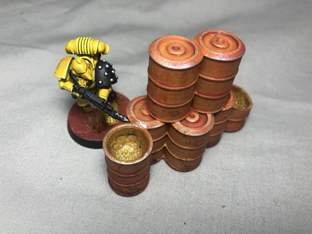 Barrel Stacks (3) Set Sci Fi Scatter Terrain