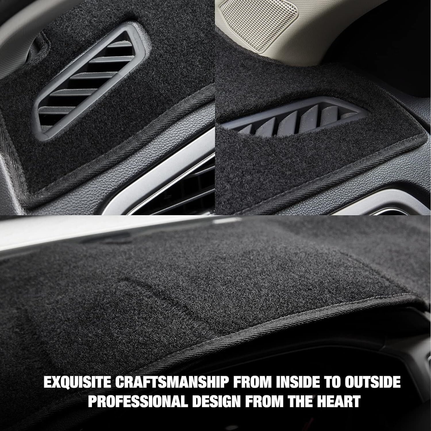 For 2007-2013 Chevy Silverado GMC Sierra Cab Dashboard Cover Dash Mat Pad Black