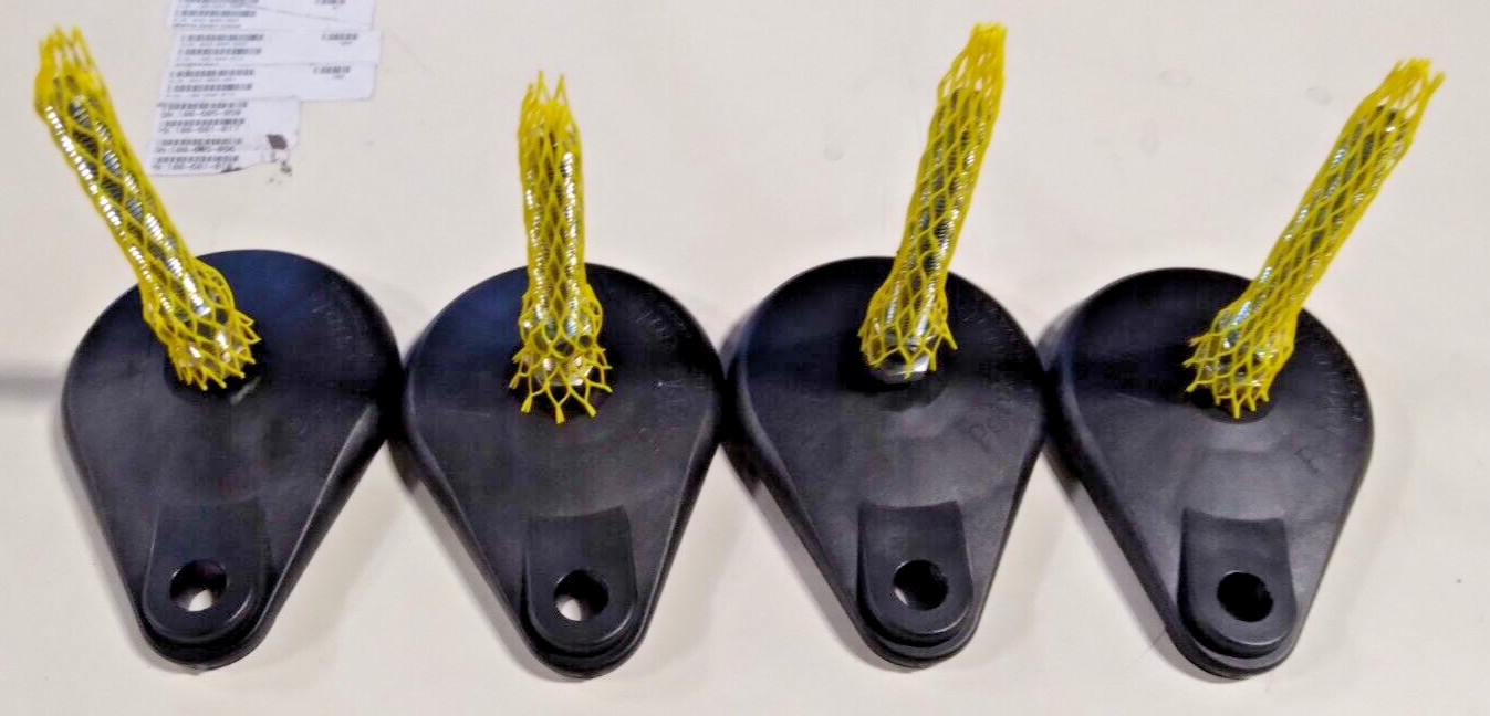 S & W PolyMounts TNYLB44 Level Mount, Swivel Stud, Nylon Base (Set of 4)