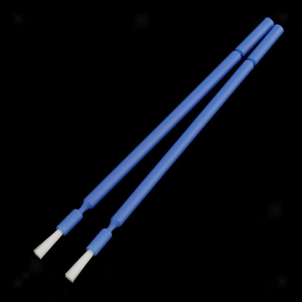 100 Pcs Dental Disposable Micro Applicator Brush Bendable Long Shank Blue VIP