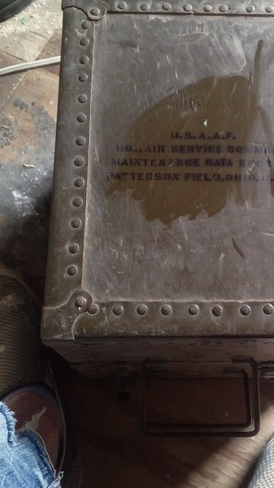 USAAF Maintenance Data Box Air Service Command Wright-Patterson Field Ohio