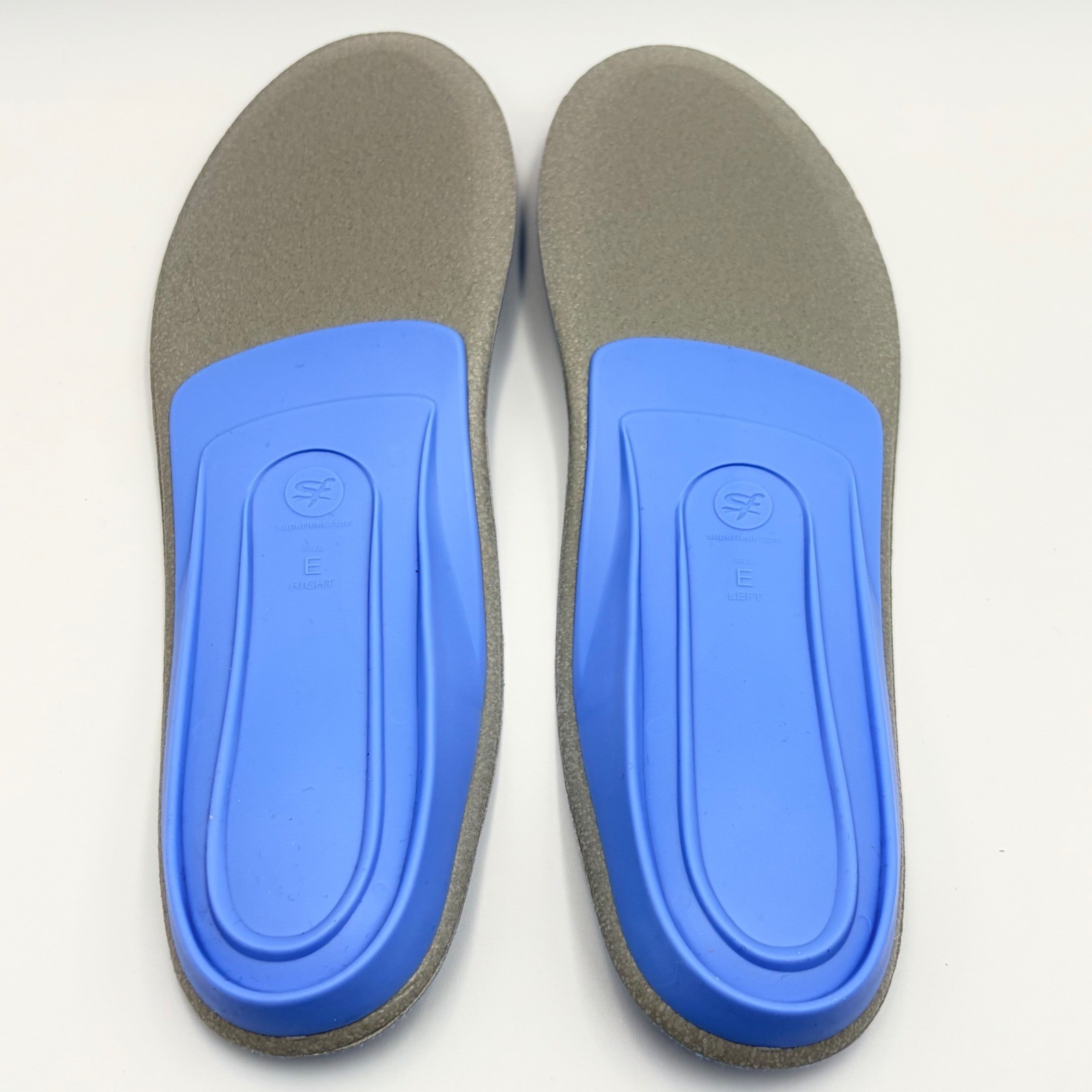 Superfeet All Purpose Support Medium Arch Blue Insoles SzE Mens 9.5-11 W 10.5-12