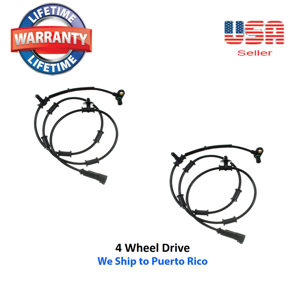 2 ABS wheel speed sensor Front Left & Right Fit RAM 2500 3500 2009-2012 4WD