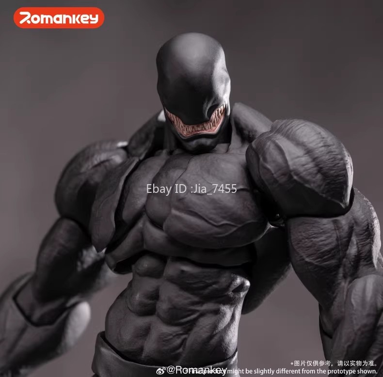 Romankey Big Guy Venom Black Limited Edition 1/12 Action Figure WF 2025 IN Stock