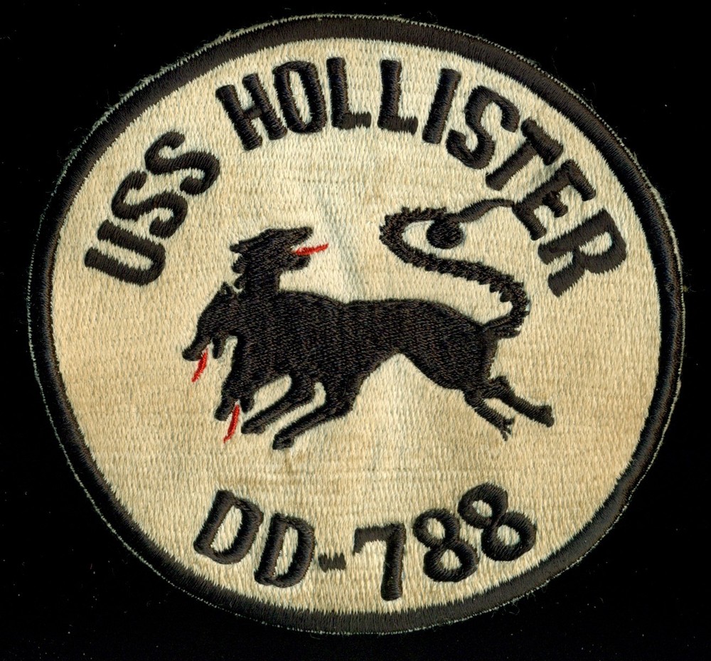 USN USS Hollister DD-788 Patch N-7