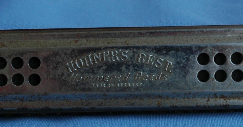 Antique Hohner Harmonica "Hohner's Best, Hammered Reeds"