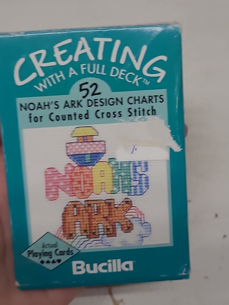 Creating with a Full Deck Noah's Ark Design Charts For Counted Cross Stitch