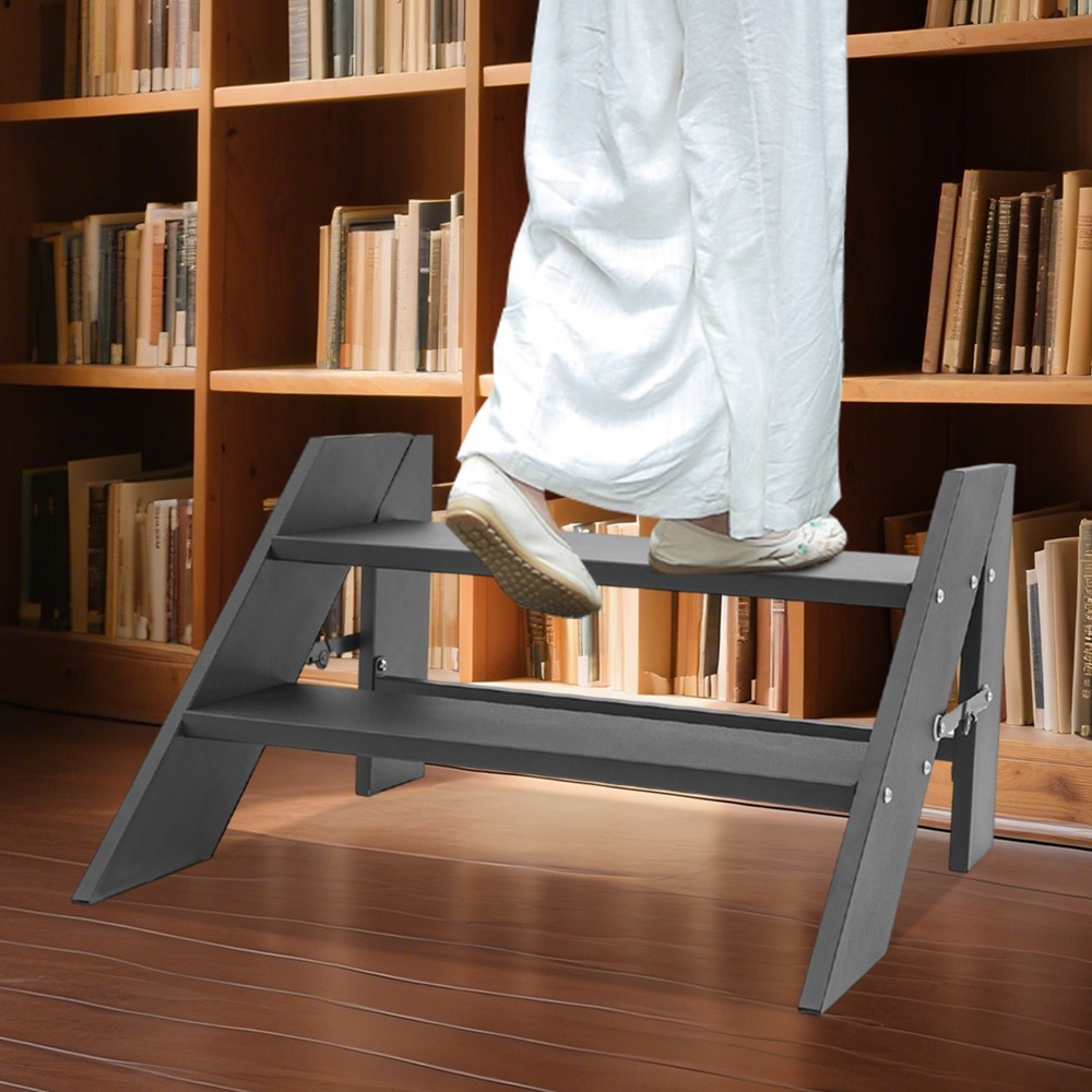 68.5*66*42cm Foldable Step Stool, 2 Step Folding RV Step Ladder, RV Step Stool