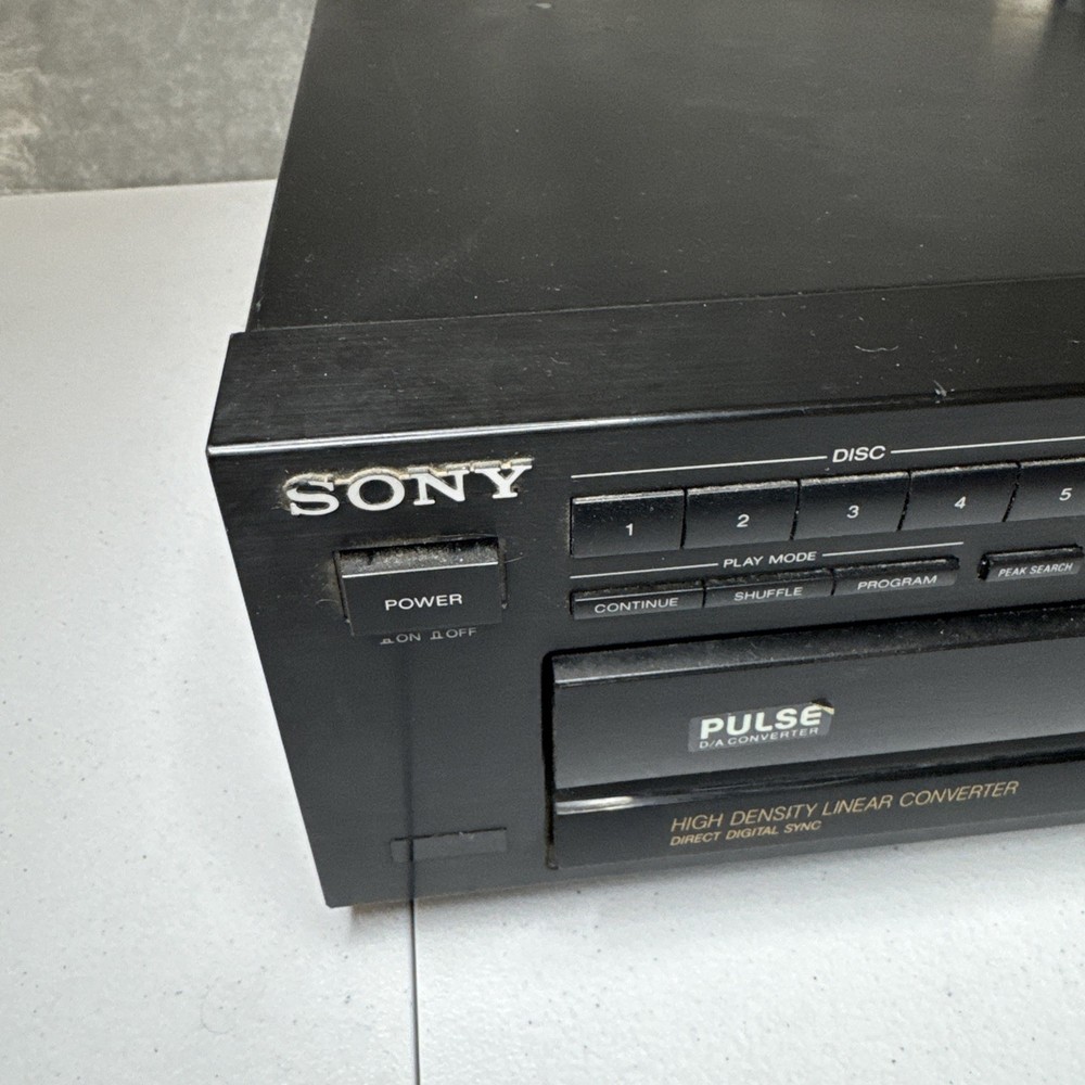 Sony CDP-C211 5-Disc Carousel CD Compact Disc Changer Player - Tray Doesn’t Open