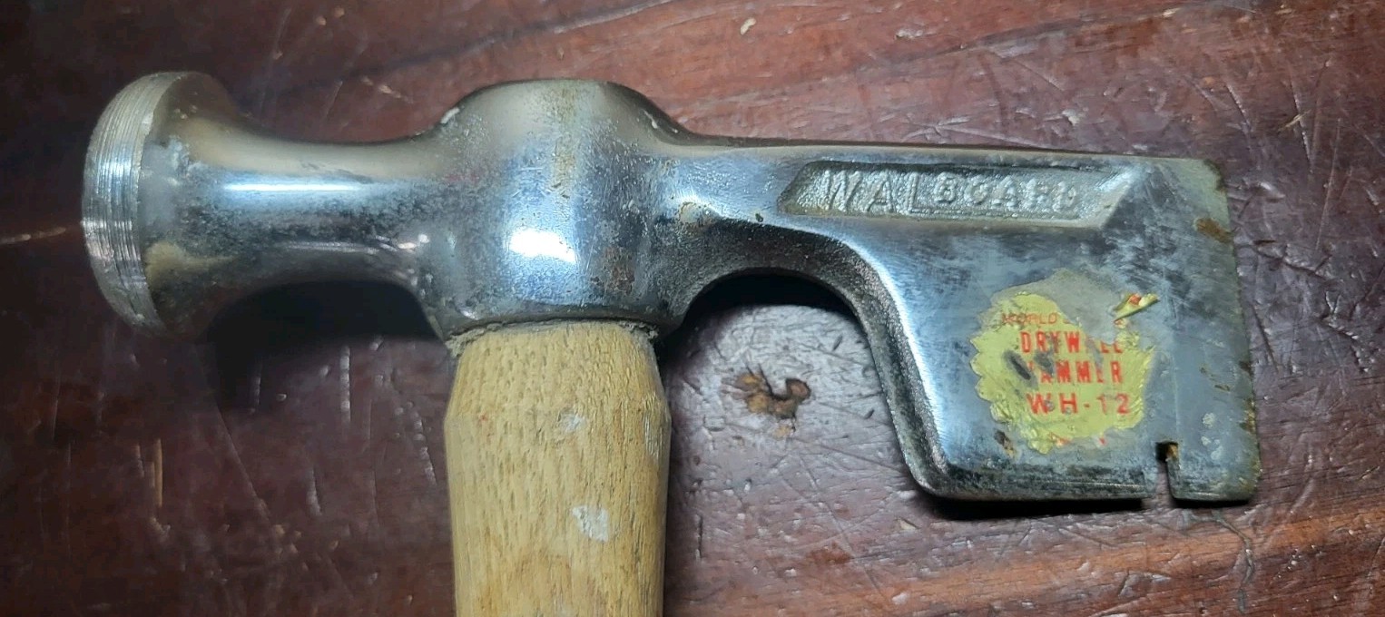 Vintage WAL-BOARD Drywall Hatchet Sheetrock Hammer Walboard Tool Wood Handle USA