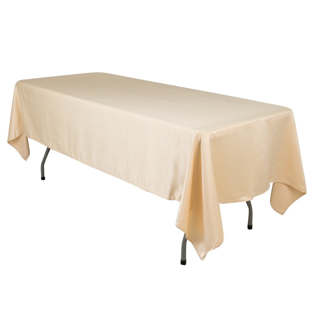 60x102" Lamour Satin Rectangular Tablecloth - Wedding PARTY Catering Event