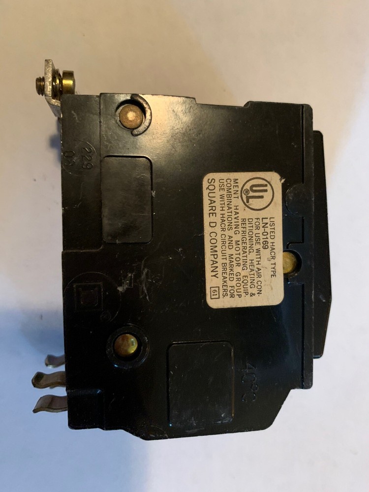 SQUARE D 60 AMP DOUBLE POLE CIRCUIT BREAKER TESTED