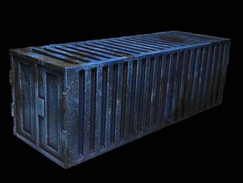 Shipping Container Terrain (1) (Blue) Extra Large Warhammer 40k Scenery