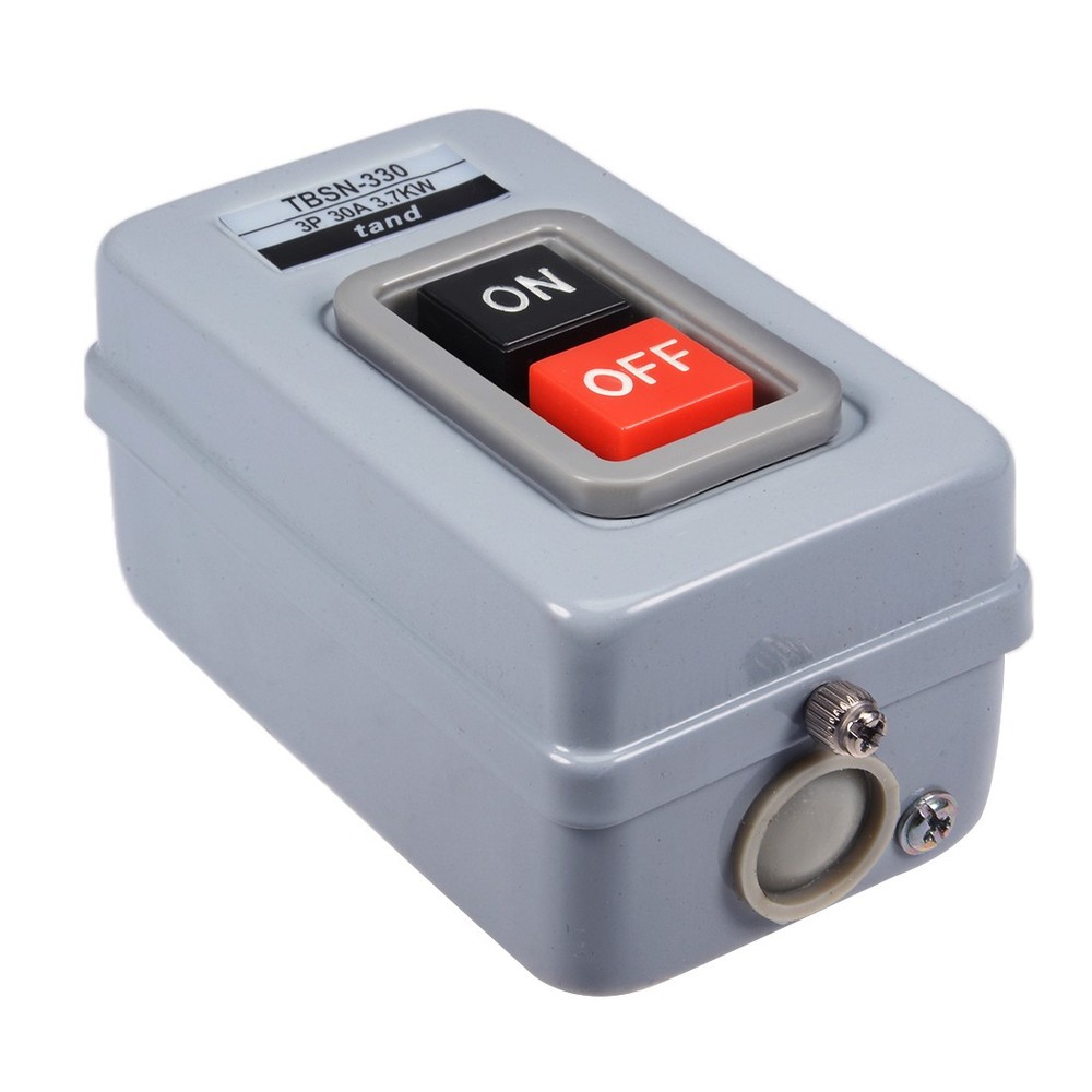ON OFF Power Push Button Control Switch Box 30A 3.7Kw
