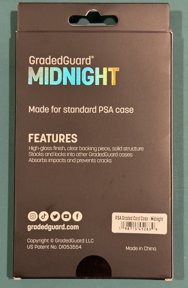 GradedGuard PSA Graded Card Case Guard Protector MIDNIGHT Limited Edition