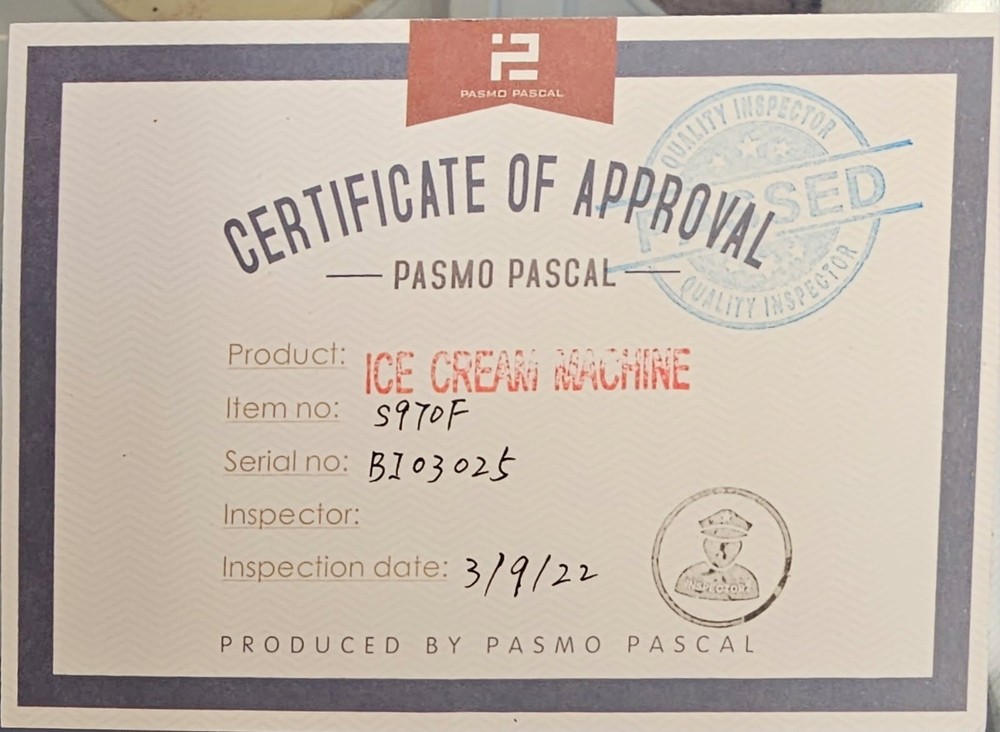 PASMO S520F Twin Twist Soft Serve Floor Standing Machine