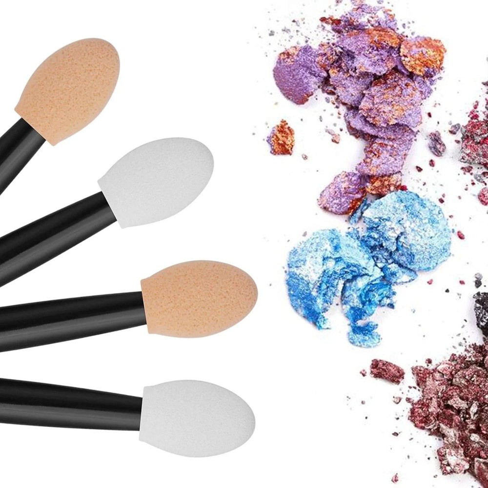 120 Pack Disposable Eyeshadow Brush, Double Ended Sponge Eye Shadow Applicator