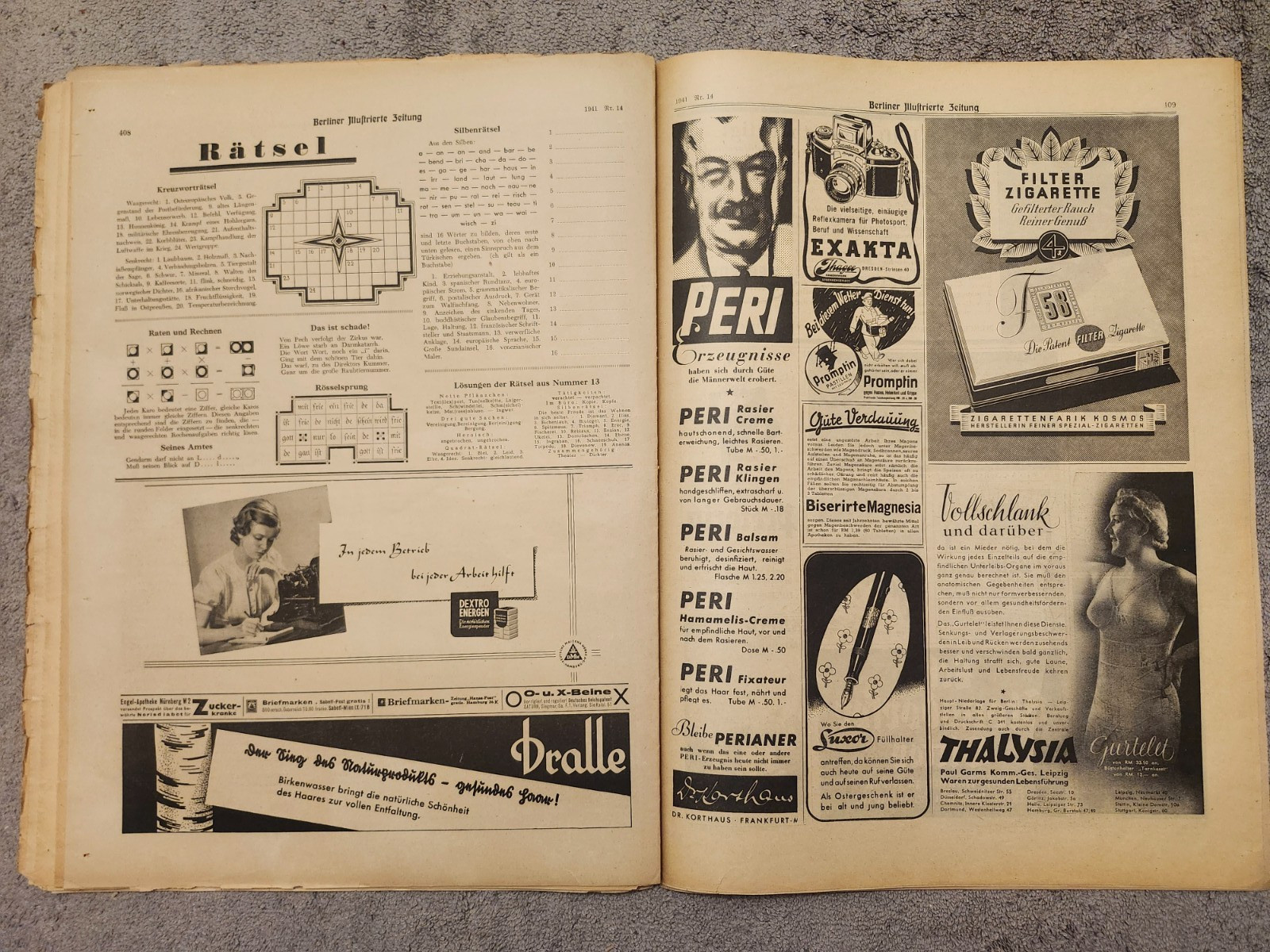 WW2 Germany. Berliner Illustrierte Zeitung" # 14, April 3, 1941